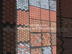 Batu bata tanah liat merah yang direklamasi Sampel gratis untuk dinding latar belakang 240*50*20mm