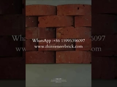 Batu bata rumah merah yang terlihat tua dengan ukuran yang direklamasi yang disesuaikan untuk dalam dan luar ruangan